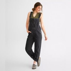 We The Free Black Denim Overalls